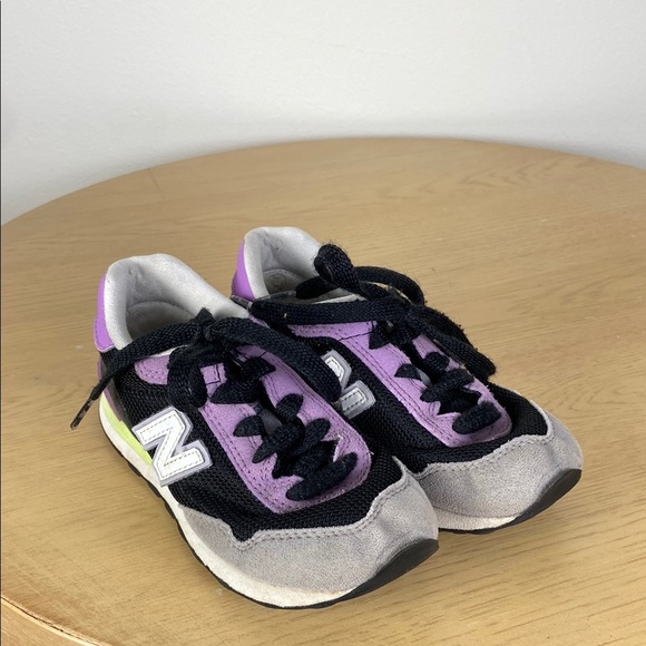 New Balance Other - New Balance 515 Kids 11 Athletic Sporty Retro Sneaker Black Purple Casual Shoe